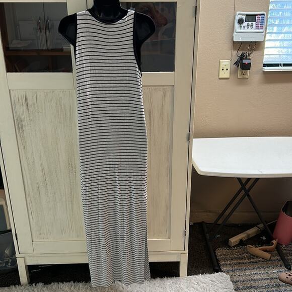 ATM Anthony Thomas Melillo Striped Jersey Tank Dress - Picture 3 of 5